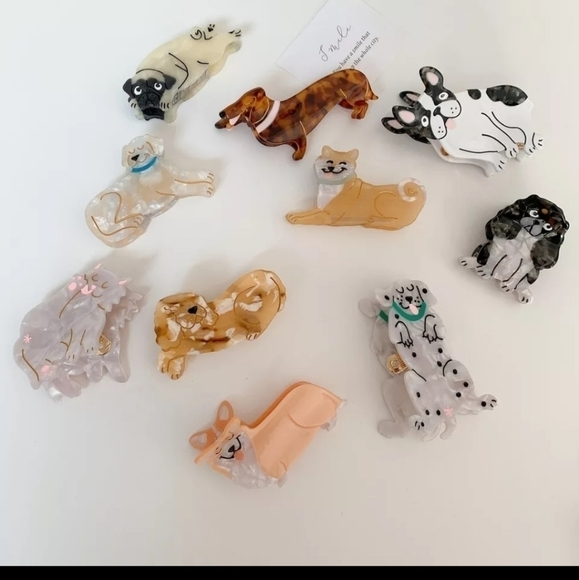 NEW Corgi Dog Animal Hair Claw Clip - Picture 11 of 13